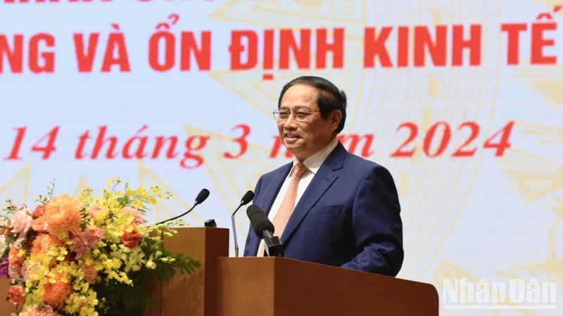 Thủ tướng Phạm Minh Chính phát biểu chỉ đạo Hội nghị.