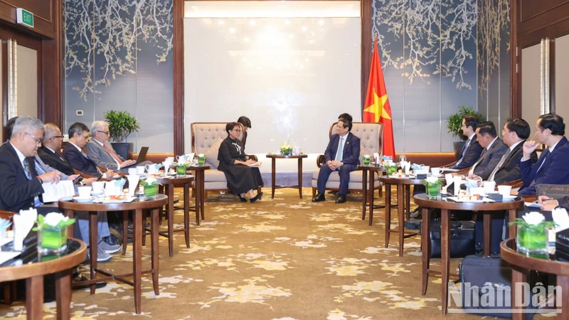 Quang cảnh buổi tiếp.