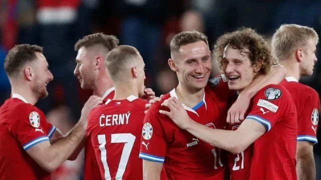 Các cầu thủ của đội tuyển Séc. (Nguồn: Football Daily)