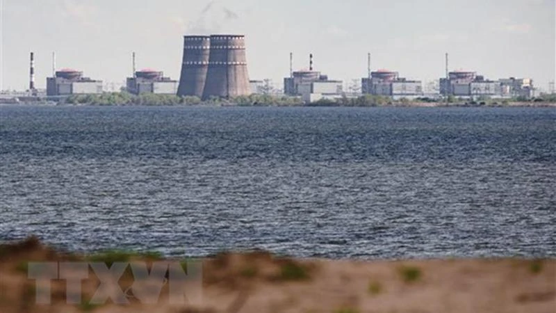 Toàn cảnh nhà máy điện hạt nhân Zaporizhzhia. (Ảnh: AFP/TTXVN)