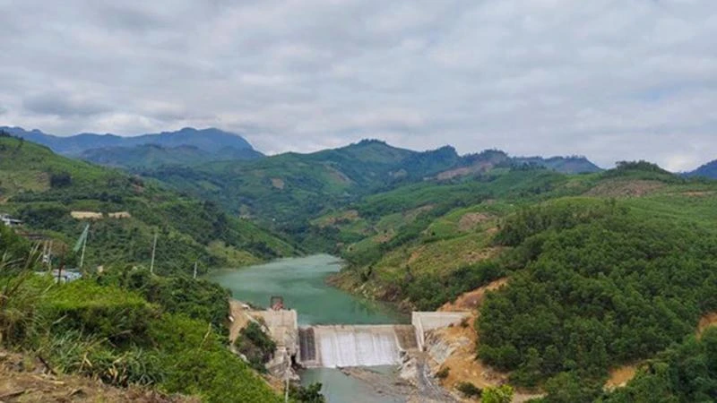 Hồ chứa của Thủy điện Kà Tinh 2. (Nguồn: TTXVN/Báo Quảng Ngãi)