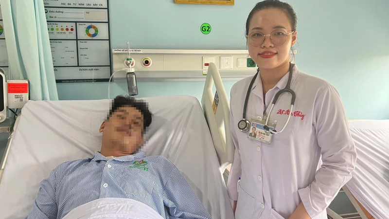 Bệnh nhân H. phục hồi tốt và đã xuất viện. (Ảnh: Bệnh viện cung cấp)