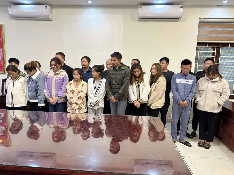 Nhóm đối tượng sử dụng ma túy và có liên quan bị bắt giữ.