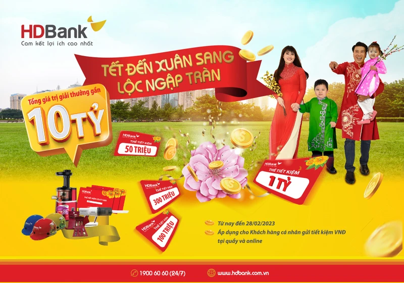 HDBank đã khởi động chương trình ‘tìm tỷ phú’ đầu tiên của năm 2023.
