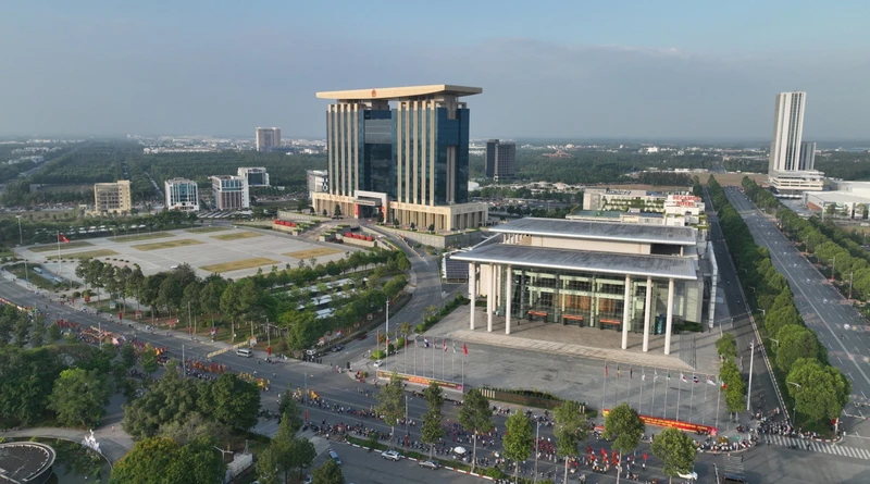 Một góc Thành phố mới Bình Dương, là trung tâm của đề án Thành phố thông minh Bình Dương.