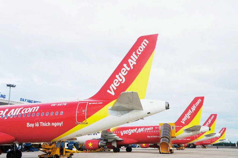 Vietjet tăng tần suất và mở thêm nhiều đường bay mới.