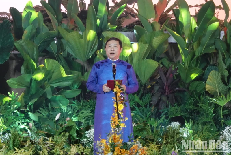 Phó Chủ tịch Ủy ban nhân dân Thành phố Hồ Chí Minh Dương Anh Đức phát biểu khai mạc chương trình.