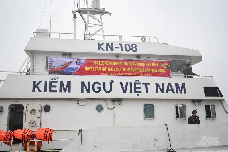 Chi cục Kiểm ngư Vùng 1 thực hiện nhiệm vụ tuần tra giám sát vùng biển Bắc Bộ.