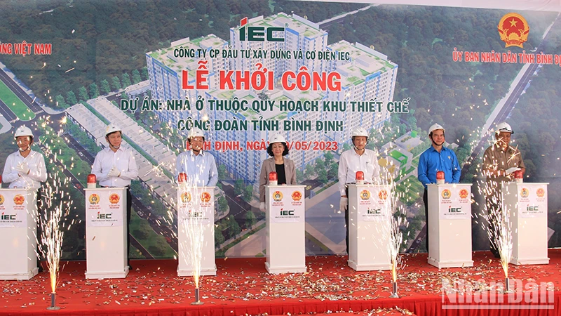 Dự án nhà ở thuộc Khu thiết chế công đoàn tỉnh Bình Định với mục tiêu xây dựng khu nhà ở dành riêng cho công nhân, đoàn viên công đoàn, người lao động đang làm việc trong các khu công nghiệp.