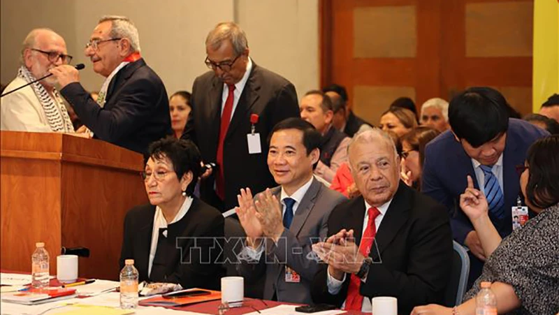 Phó trưởng Ban Nội chính Trung ương Nguyễn Thái Học phát biểu tại Hội thảo.