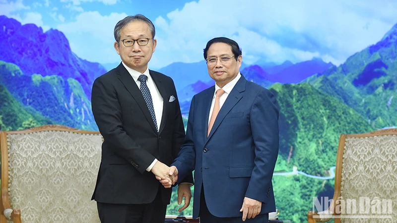 Thủ tướng Phạm Minh Chính tiếp Đại sứ Nhật Bản tại Việt Nam Yamada Takio.