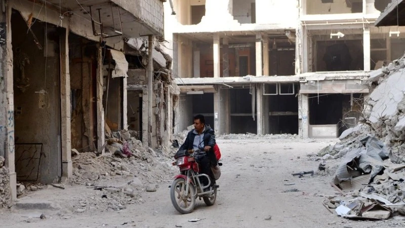 Người dân tại Damascus, Syria. (Ảnh: THX/TTXVN)