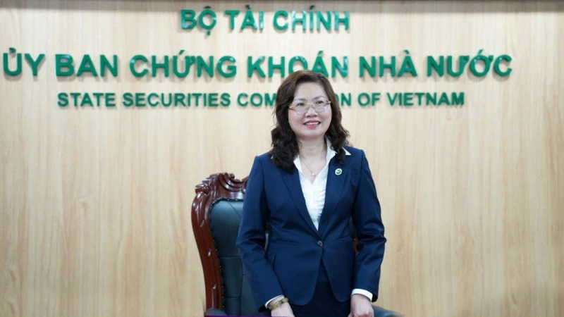 Chủ tịch Ủy ban Chứng khoán Nhà nước Vũ Thị Chân Phương.