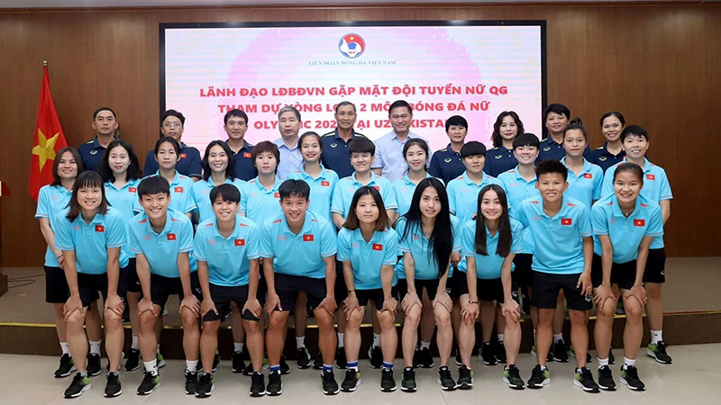Ðội tuyển bóng đá nữ Việt Nam. (Ảnh VFF) 
