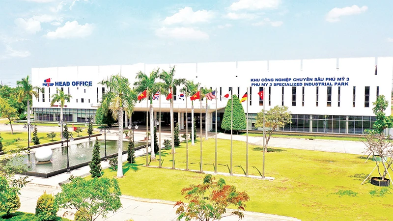Trụ sở Khu công nghiệp chuyên sâu Phú Mỹ 3. 