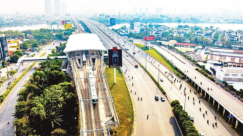 Tuyến Metro số 1. (Ảnh Thành Ðạt) 