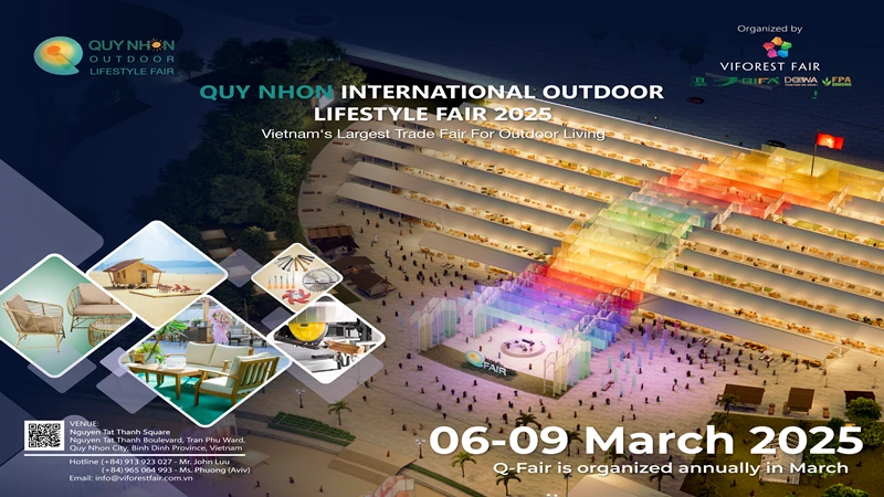 Hội chợ quốc tế hàng phong cách ngoài trời tại Quy Nhơn được tổ chức đầu tháng 3 hằng năm.