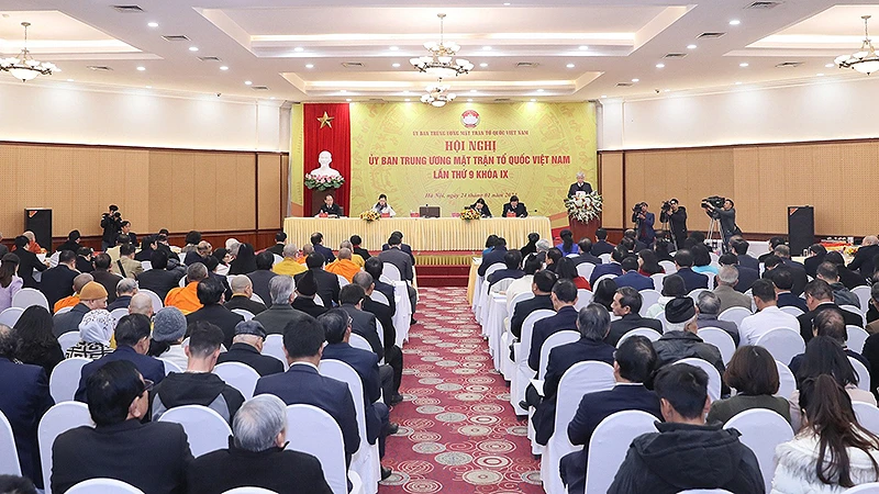 Hội nghị Ủy ban Trung ương Mặt trận Tổ quốc Việt Nam lần thứ 9, khóa 9, nhiệm kỳ 2019-2024.