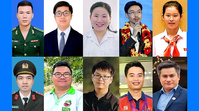 10 Gương mặt trẻ Việt Nam tiêu biểu năm 2023.