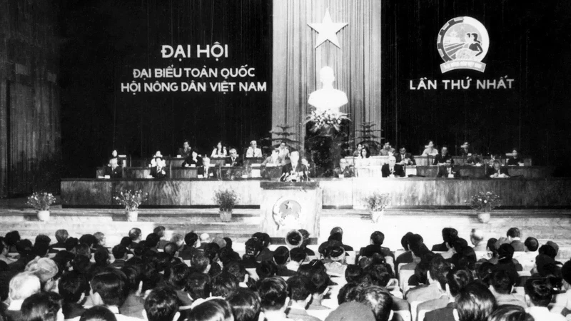 Đại hội đại biểu toàn quốc Hội Nông dân Việt Nam lần thứ nhất. (Ảnh Ban tổ chức cung cấp)