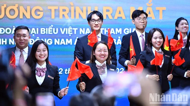Đại biểu thanh niên Việt Nam tham gia chương trình Tàu Thanh niên Đông Nam Á-Nhật Bản năm 2024.