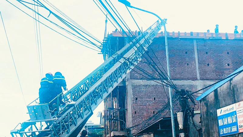 Hiện trường vụ tai nạn khiến một người tử vong.