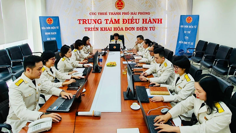 Trung tâm điều hành hóa đơn điện tử của Cục Thuế Hải Phòng.