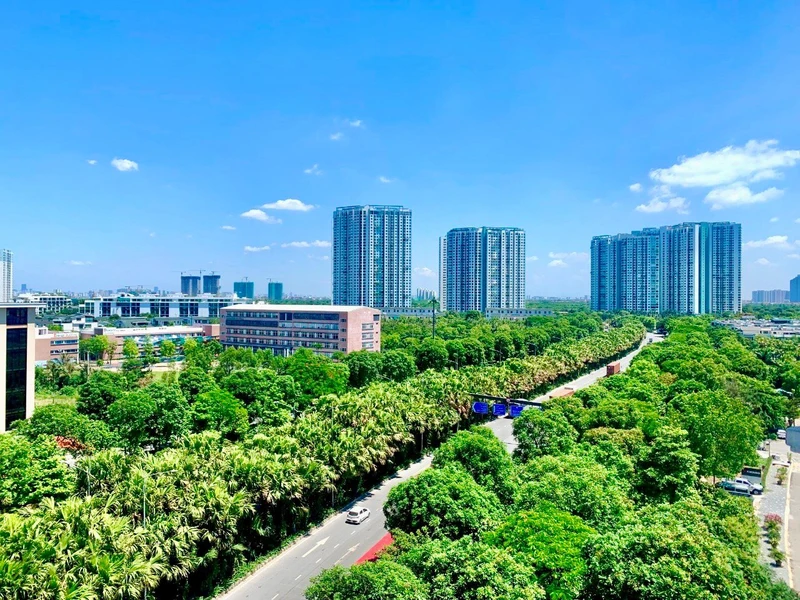 Một góc Khu đô thị Ecopark (Hưng Yên). Nguồn: BÁO HƯNG YÊN