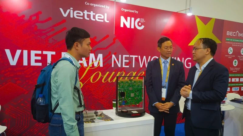 Khu kết nối riêng của Việt Nam tại triển lãm. (Ảnh: NIC)