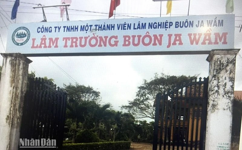 Trụ sở Lâm trường Buôn Ja Wầm.