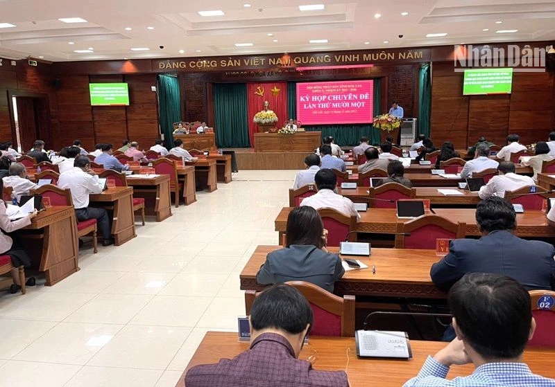 Quang cảnh kỳ họp.