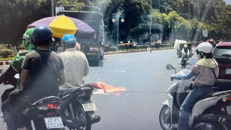 Hiện trường vụ tai nạn.