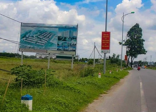 Một dự án chậm triển khai trên địa bàn huyện Mê Linh, Hà Nội.