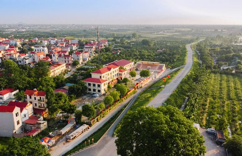 Diện mạo nông thôn Hà Nội ngày càng khang trang.