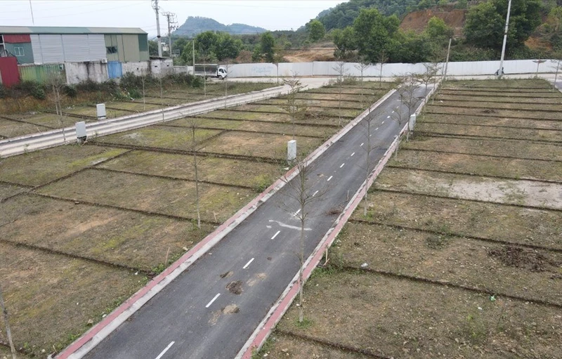 Các thửa đất được chia tách. 