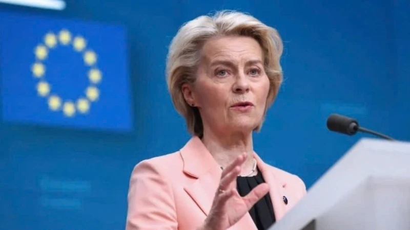 Chủ tịch Ủy ban châu Âu (EC) Ursula von der Leyen. (Ảnh: THX/TTXVN)