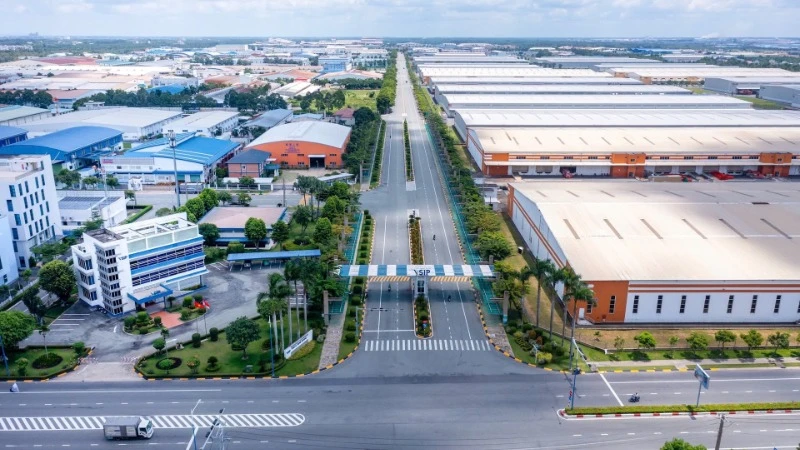 Khu công nghiệp Việt Nam-Singapore II (VSIP II) tại Bình Dương. (Ảnh TRỊNH BÌNH)