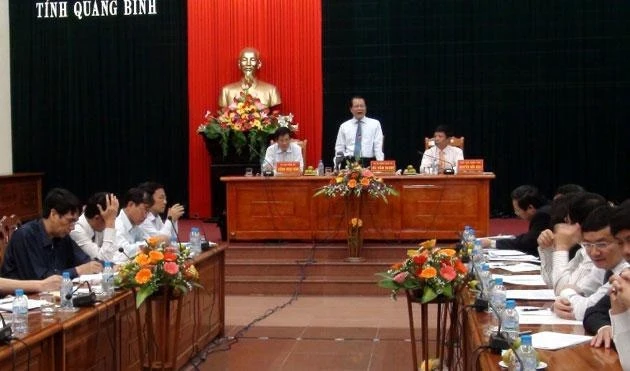 Phó Thủ tương Vũ Văn Ninh làm việc với lãnh đạo chủ chốt tỉnh Quảng Bình.