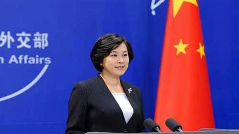 Người phát ngôn Bộ Ngoại giao Trung Quốc Hoa Xuân Oánh. (Ảnh: baodatviet.vn)