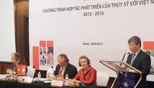 Thứ trưởng Bộ Kế hoạch và Đầu tư Nguyễn Thế Phương phát biểu tại lễ công bố