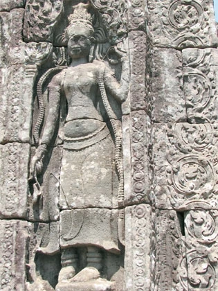 Vũ nữ Apsara tại Angkor Thom.