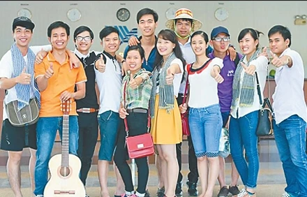 Các thành viên của đội thi Trường đại học Nông nghiệp Hà Nội. 