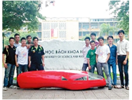 Sản phẩm xe tiết kiệm năng lượng của sinh viên Trường đại học Bách khoa.