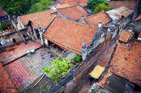 Kiến trúc làng cổ Cự Đà (Thanh Oai, Hà Nội) đang bị xuống cấp nghiêm trọng. Ảnh: LÊ THẮNG