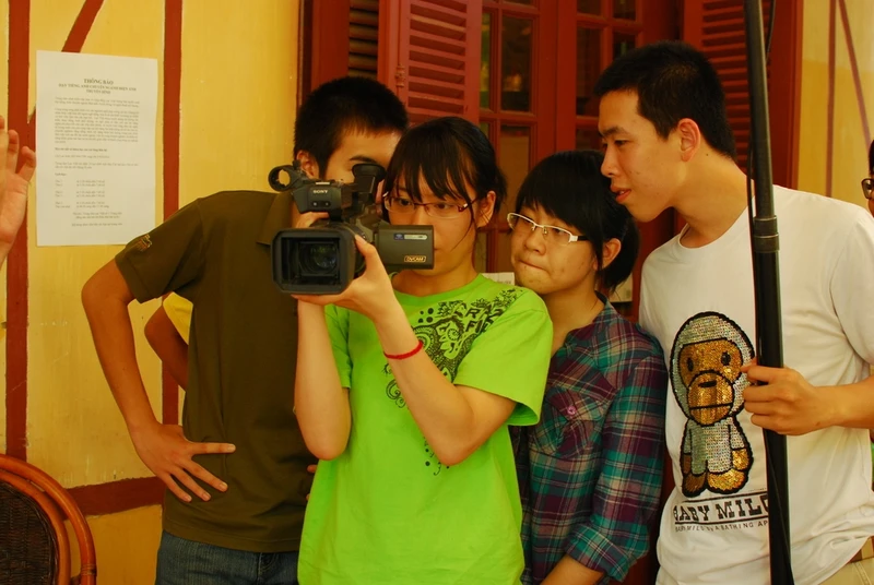 Điện ảnh đang thiếu nhân lực chất lượng cao. Ảnh: Đào tạo nhà làm phim trẻ tại Trung tâm TPD. (Ảnh TPD)