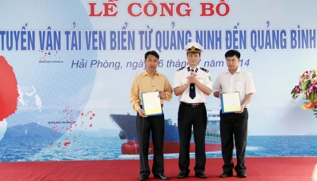 Chính thức mở tuyến vận tải ven biển Quảng Ninh - Quảng Bình