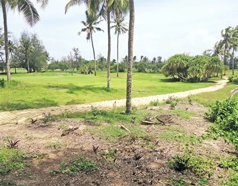 Sân gôn Phan Thiết hoang vắng sau ba tháng bị đóng cửa.