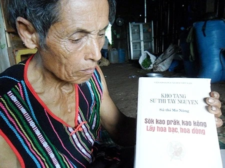 Nghệ nhân Điểu K'lung được xem là "báu vật sống" về Sử thi Mơ-nông hiếm hoi còn lại tại Tây Nguyên.