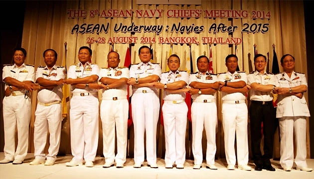 Tư lệnh Hải quân các nước ASEAN tham dự hội nghị.
