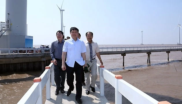 Ban Kinh tế T.Ư khảo sát Dự án điện gió lớn nhất Việt Nam